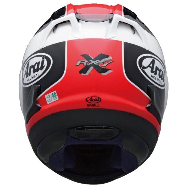タイラレーシング Arai RX-7X Taira (タイラ)レッド フルフェイスヘルメット
